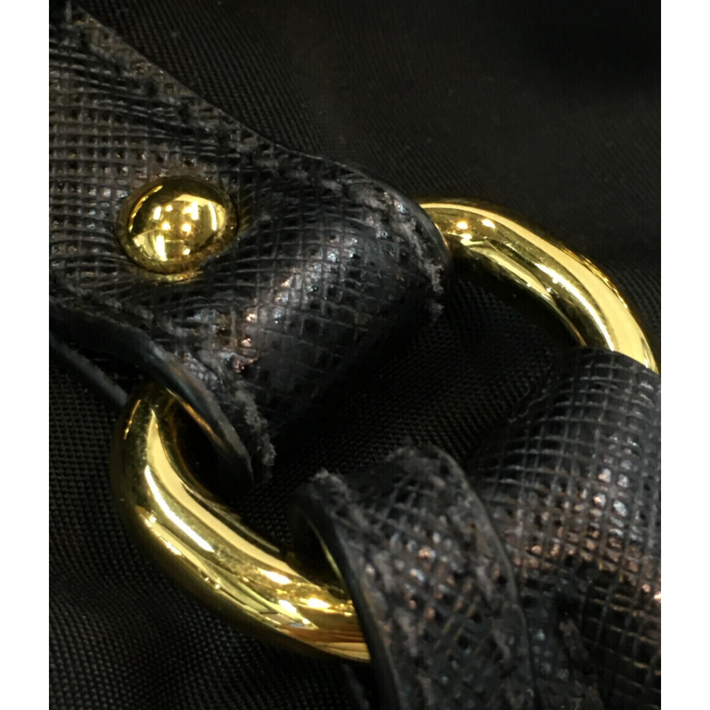 Prada Tessuto Saffiano Leather Black Satchel Bag - Picture 6 of 6